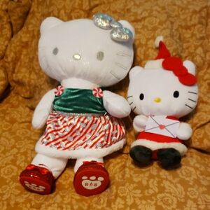 Hello Kitty Holiday Plush Toy Set - White and Red